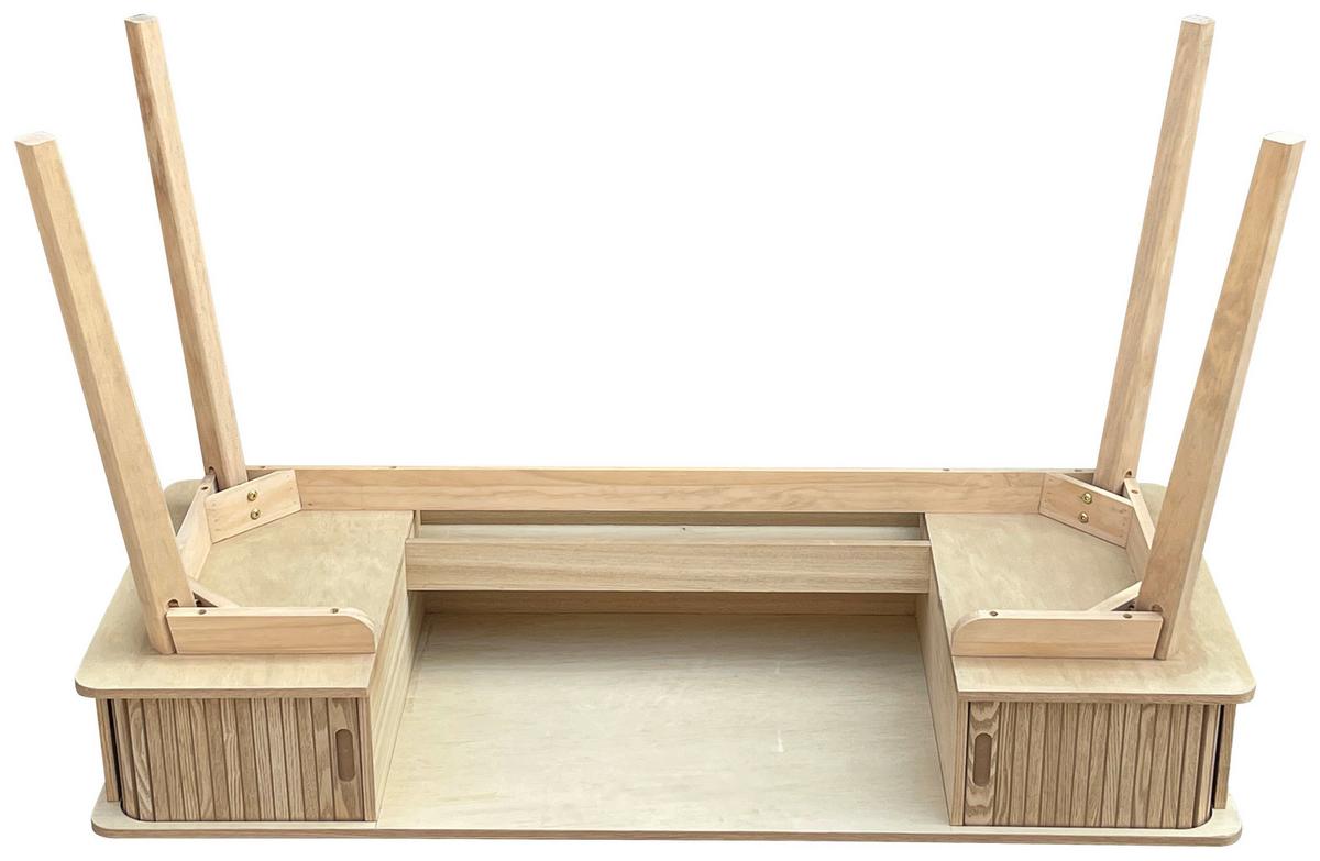 Schreibtisch Skandy Naturfarben - přírodní barvy, Moderní, dřevo/kompozitní dřevo (120/75/48cm) - Premium Living