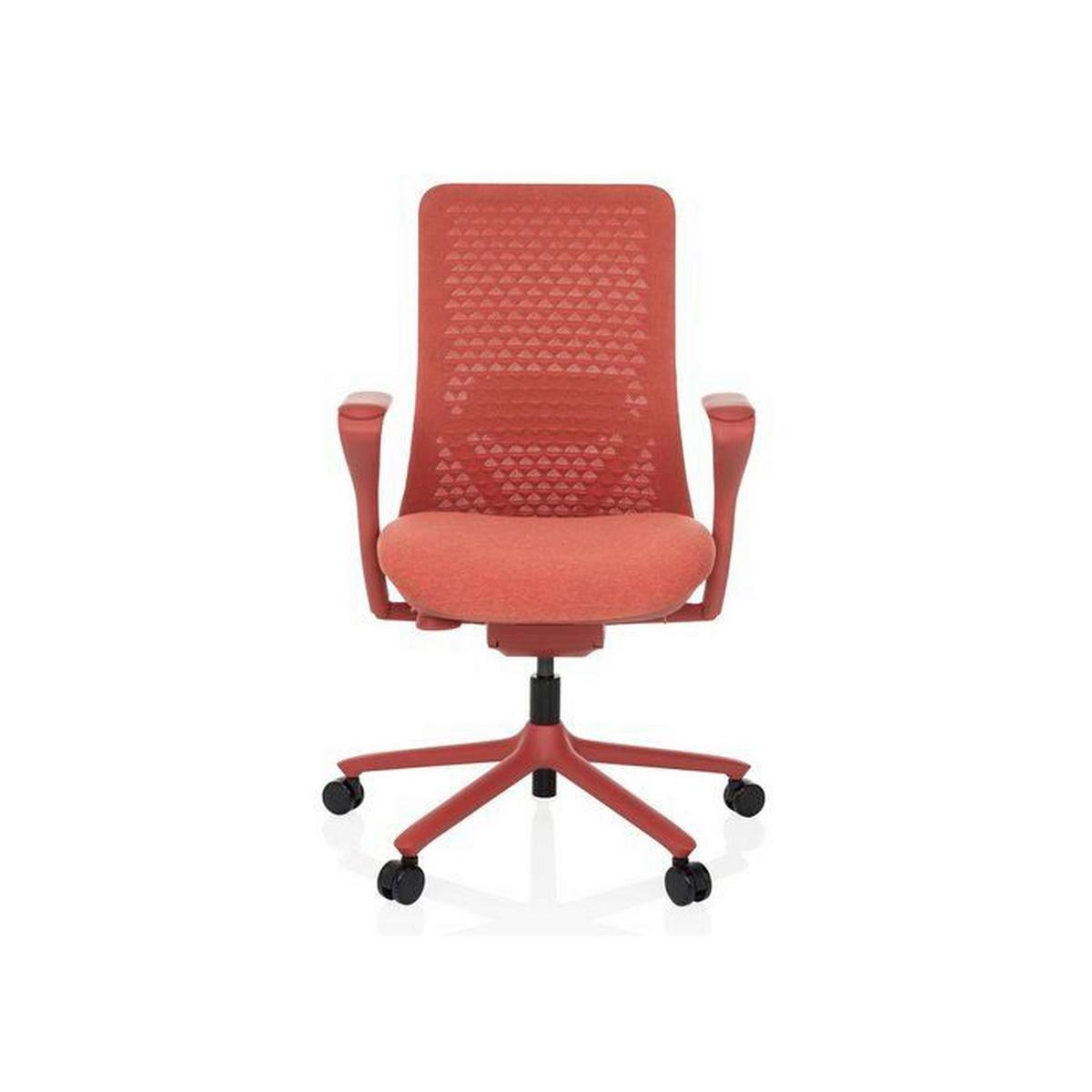 Drehstuhl Vervio Rot B: 63 cm - Rot, MODERN, Kunststoff/Textil (63/102 - 111/67cm) - MID.YOU