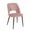 ŽIDLE ZOE - růžová/černá, Lifestyle, kov/textil (51/82/57cm) - Mömax
