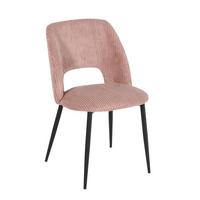 ŽIDLE ZOE - růžová/černá, Lifestyle, kov/textil (51/82/57cm) - Mömax