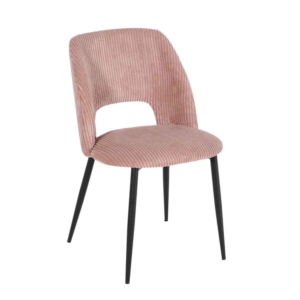 ŽIDLE ZOE - růžová/černá, Lifestyle, kov/textil (51/82/57cm) - Mömax