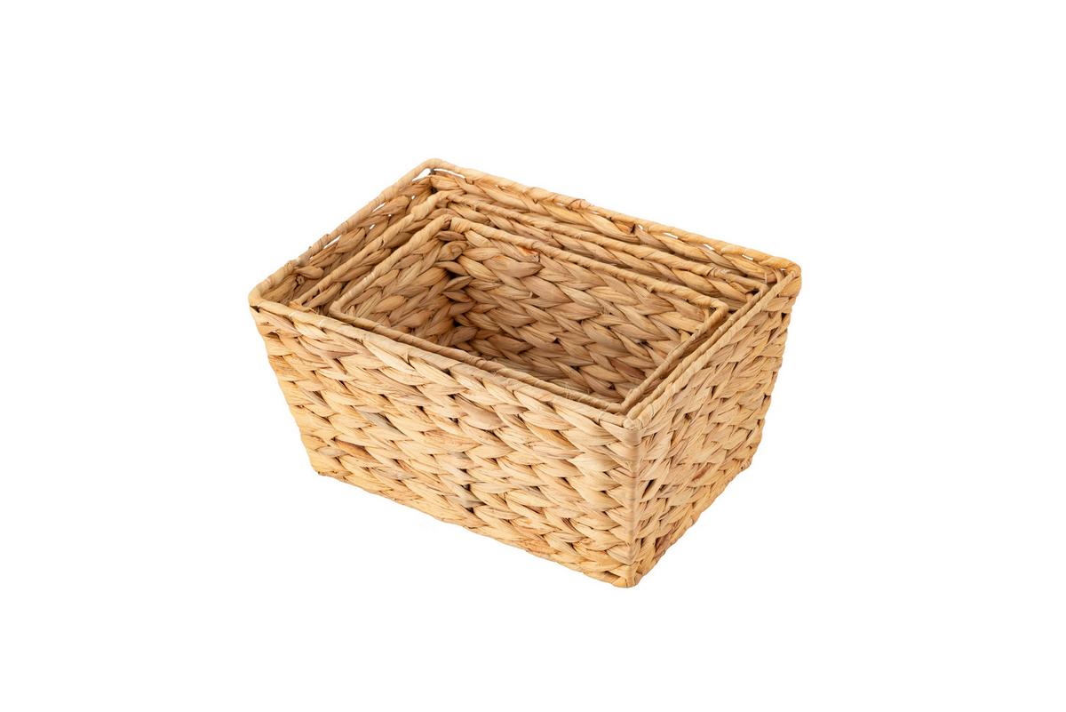 Aufbewahrungsboxen-Set Naturfarben 3-er Set - Naturfarben, Basics, Holz (1,30kg) - Echtwerk