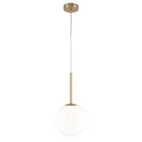 Pendelleuchte Basic Form - Goldfarben/Weiß, Trend, Glas/Metall (20/40cm) - MAYTONI