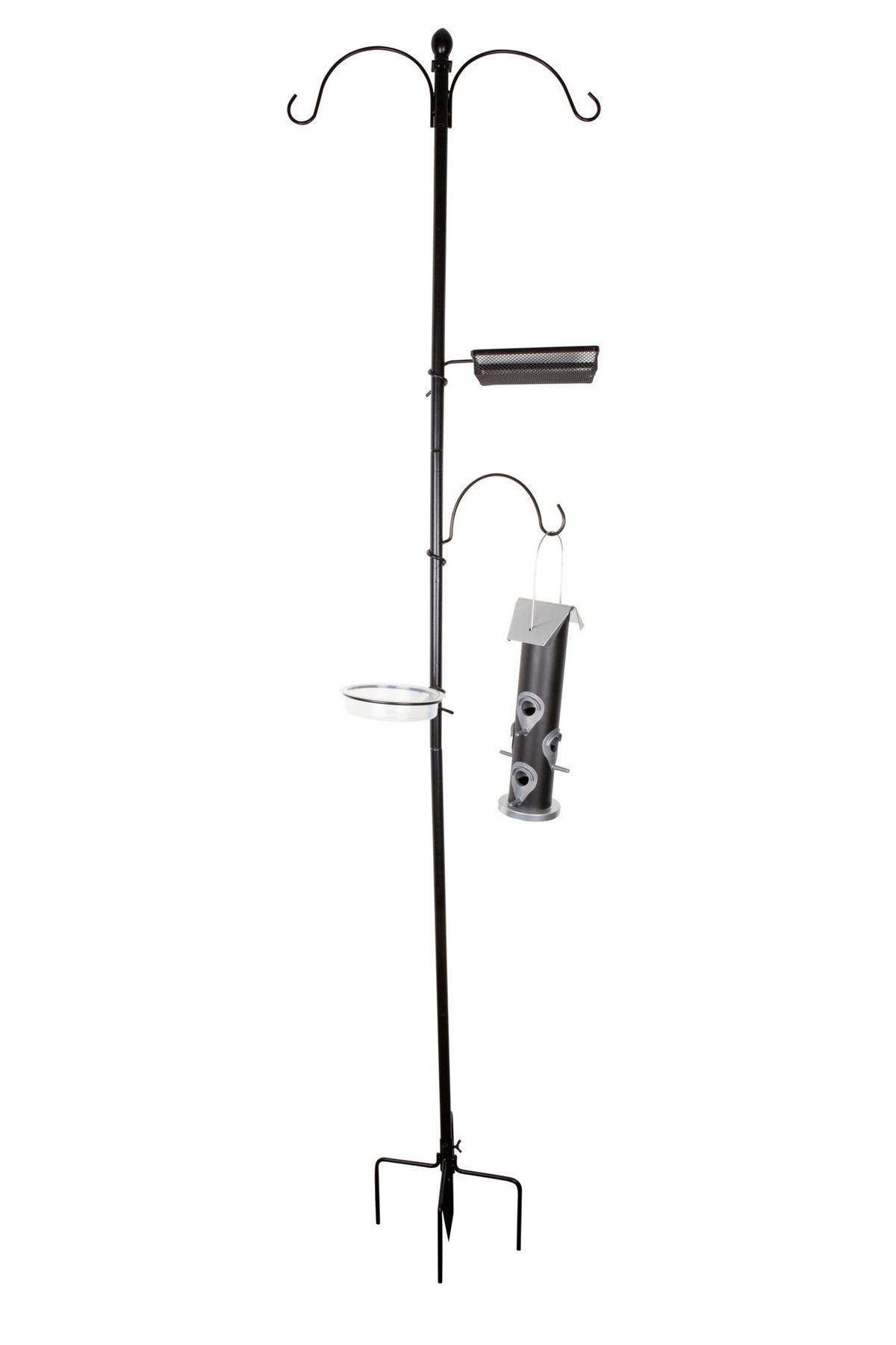 Vogelfutter-Station BxHxT: ca. 54x220x10 cm - Schwarz, Basics, Metall (54/220/10cm) - Windhager