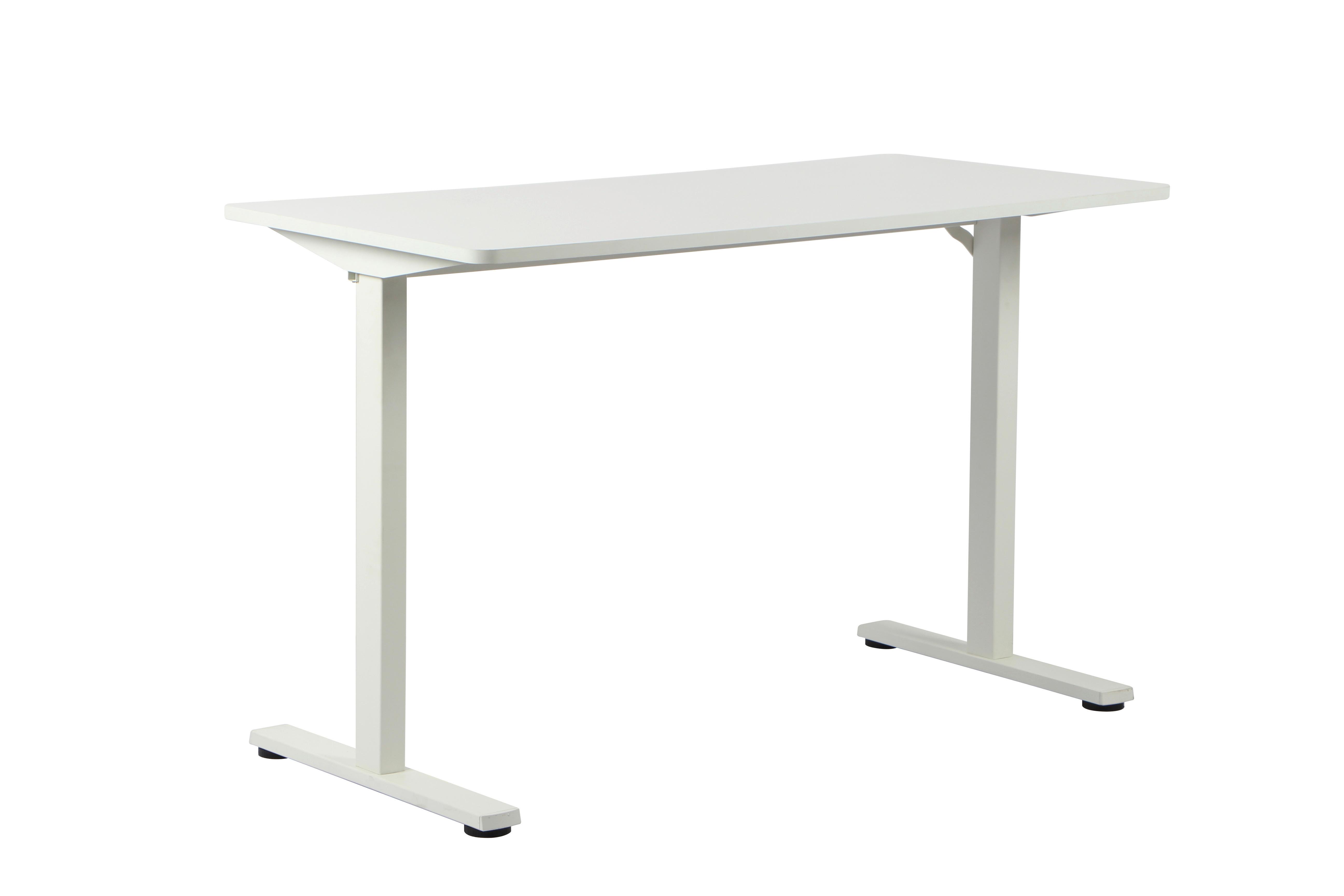 PÍSACÍ STÔL JANNIS - biela, Modern, kov/kompozitné drevo (120/60/75cm) - Mömax