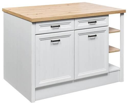 Konyhasziget Jasmin - mandulafenyő/Artisan tölgy, Modern, faalapú anyag (130/91/90cm)
