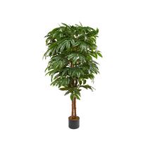 Kunstpflanze Mangobaum Herbert - Schwarz/Naturfarben, Natur, Holz/Kunststoff (150cm) - James Wood