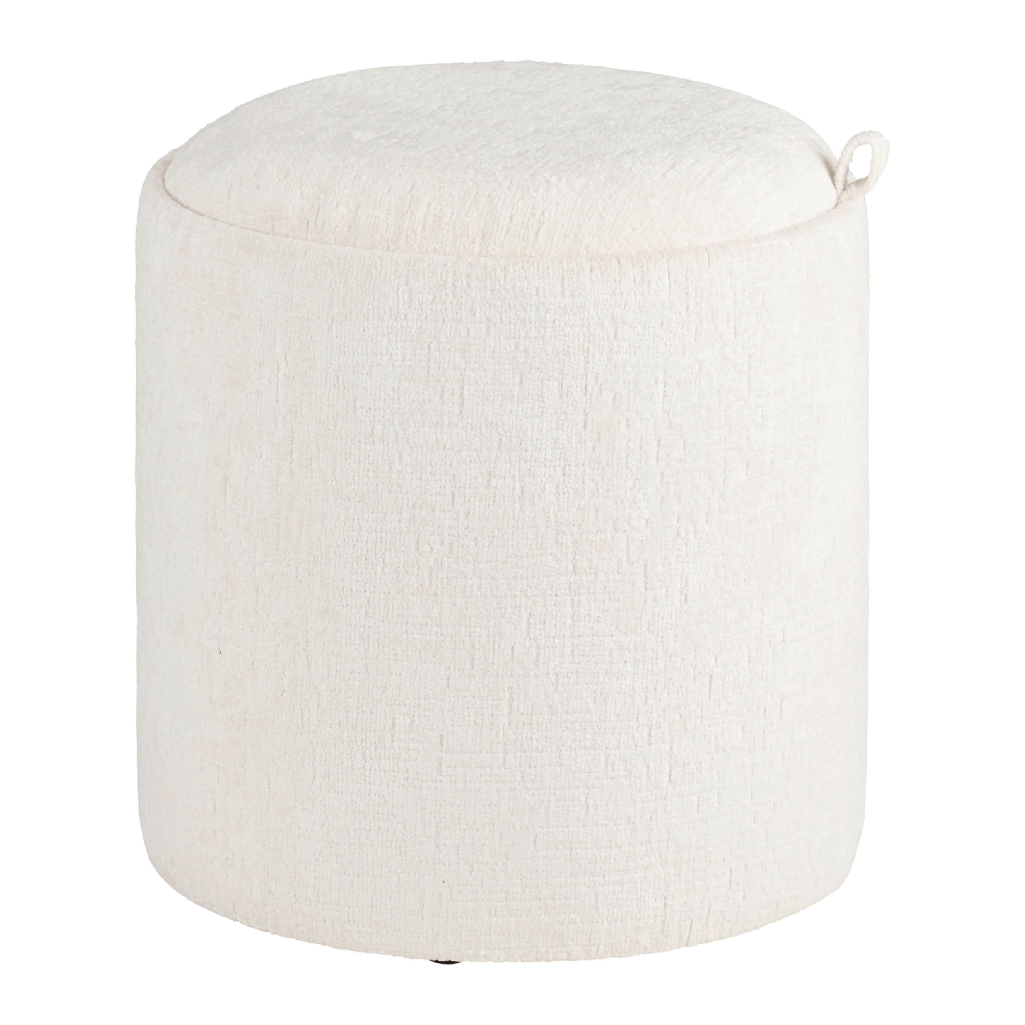 TABURET CHESSY -TREND- - bílá, Moderní, kompozitní dřevo/textil (39,5/40.5/39.5cm) - Mömax