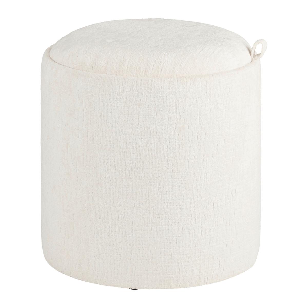 TABURET CHESSY -TREND- - bílá, Moderní, kompozitní dřevo/textil (39,5/40.5cm) - Mömax