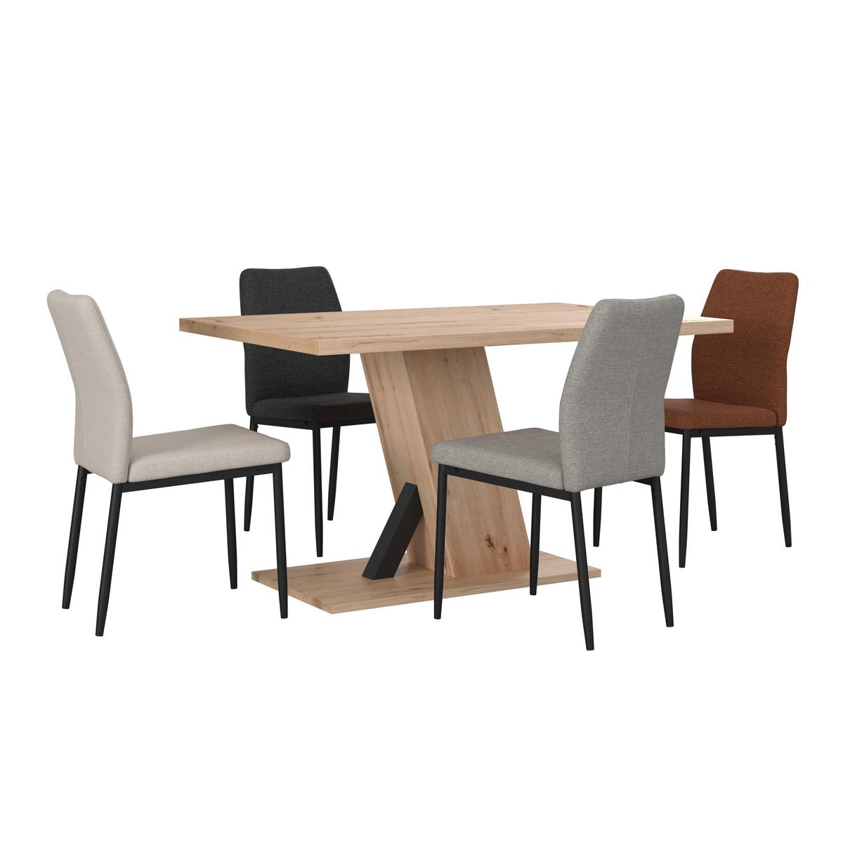 Esstisch Severin 138x90 cm Eichefarben - Eichefarben, MODERN, Holzwerkstoff (138/76/90cm)