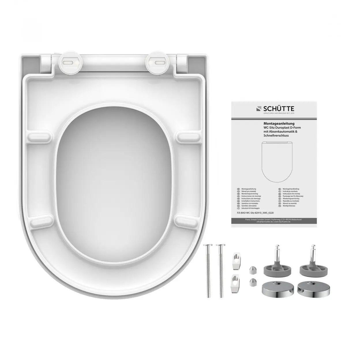 Wc-sitz Weiß Mit Absenkautomatik B: 34,5 Cm - Weiß, KONVENTIONELL, Kunststoff (34,5/5,5/45,5cm)