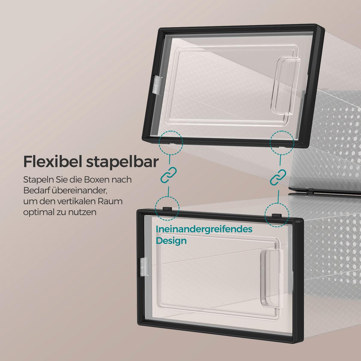 Schuhbox Transparent B: 33,3 Cm - Transparent, Basics, Kunststoff (33,3/14/23cm)