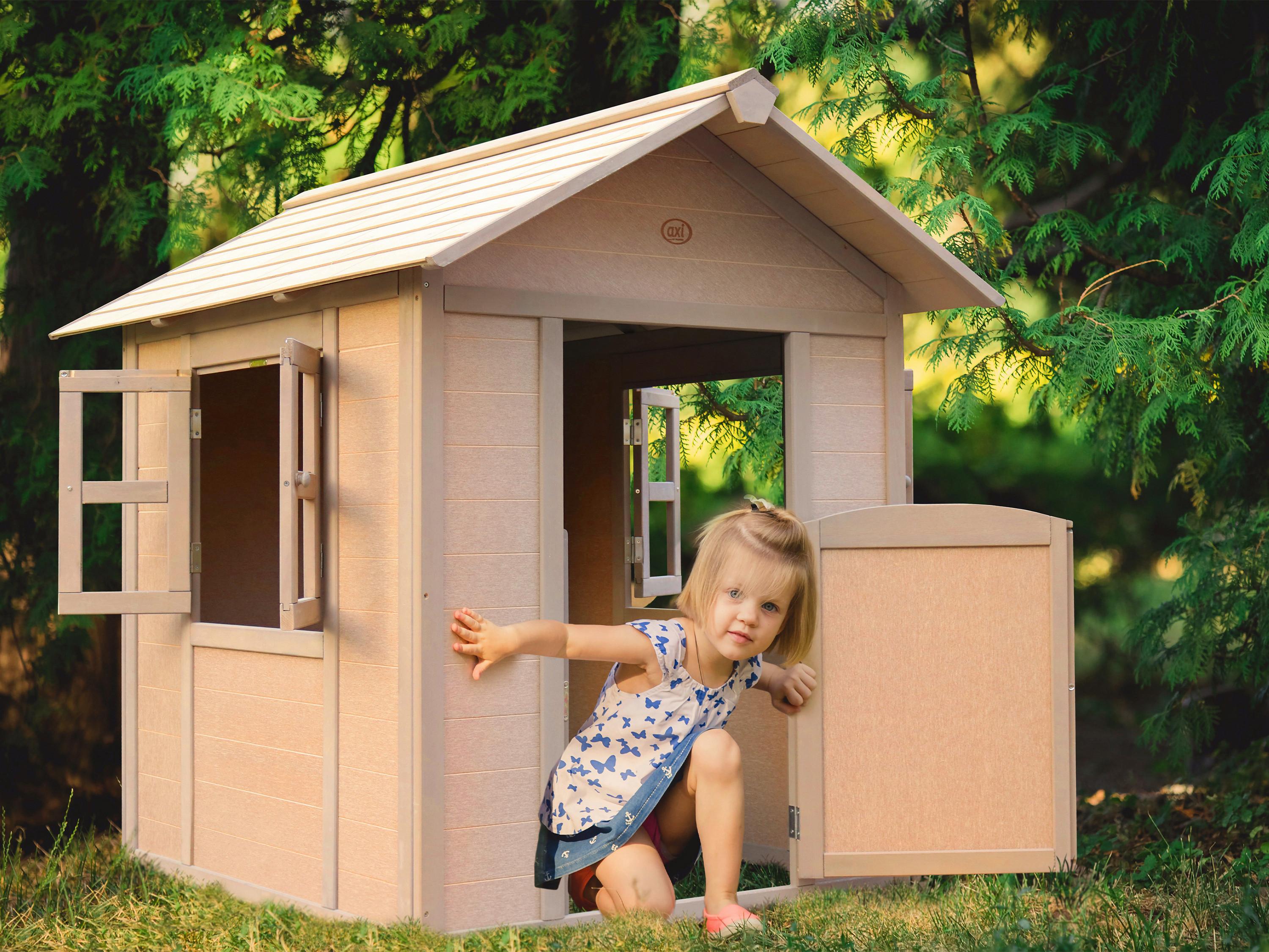 Spielhaus A701.001.00 - Braun, KONVENTIONELL, Holz (111/133/135cm) - Ambia Garden