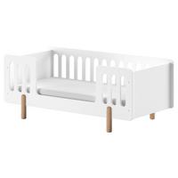 Kinder-/Juniorbett Simple - Weiß/Naturfarben, MODERN, Holz/Holzwerkstoff (70/140cm) - MID.YOU