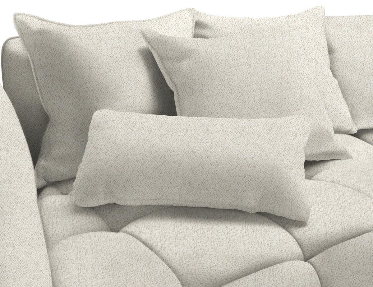 Boxspringová pohovka SOFI, béžová - černá/béžová, Moderní, textil (294/93/152cm) - Premium Living