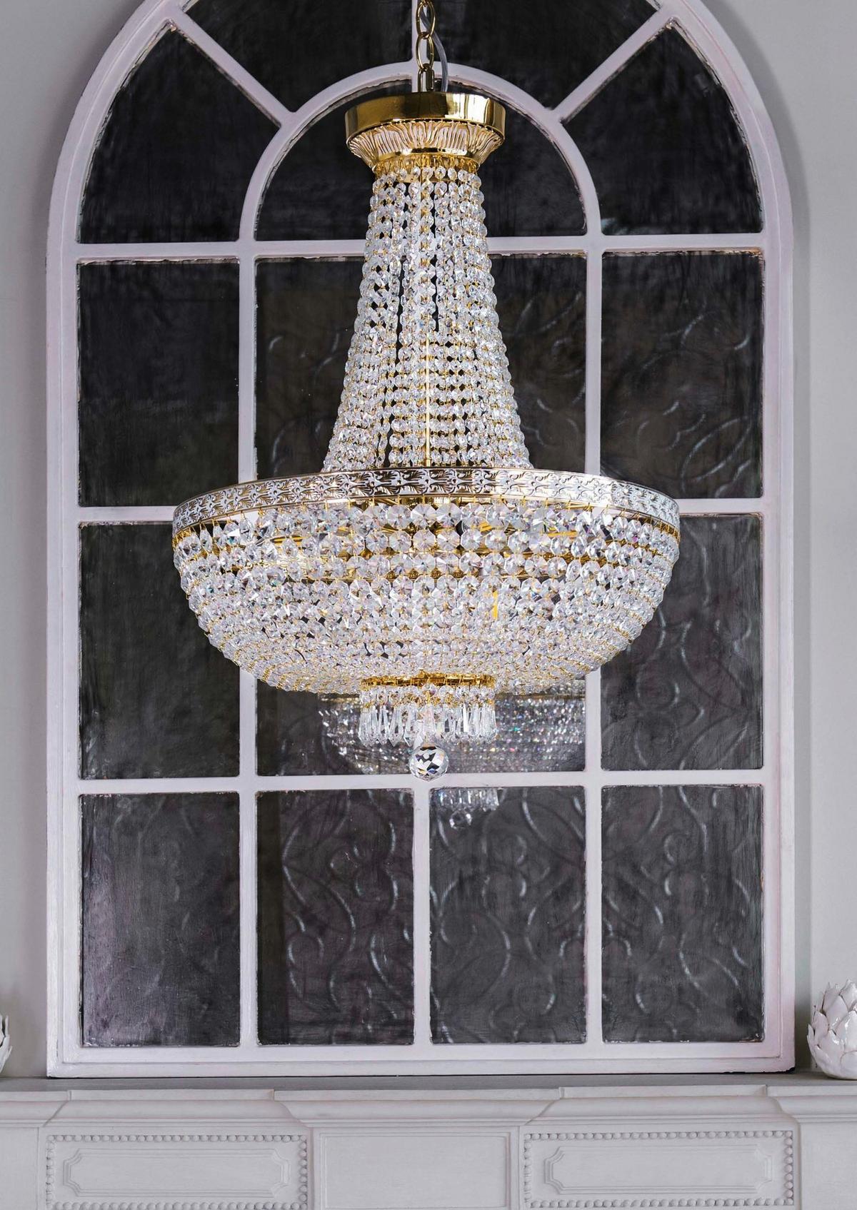 Kronleuchter Bella - Goldfarben, Trend, Metall (50/65/50cm) - MAYTONI