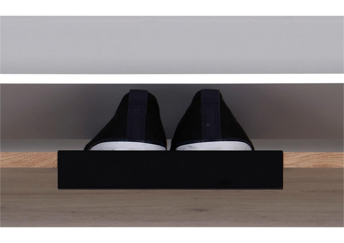 Schuhkipper Anna 4 Klappen Eiche Dekor/anthrazit B: 79 Cm - Eichefarben/Anthrazit, MODERN, Holzwerkstoff (79/162,3/25cm)