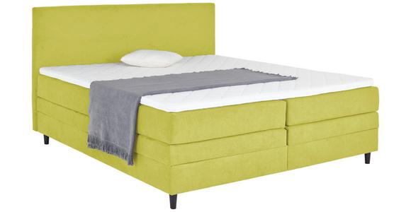 Boxspringbett Kleopatra - Grün, KONVENTIONELL, Holz/Holzwerkstoff (180/200cm) - Ondega