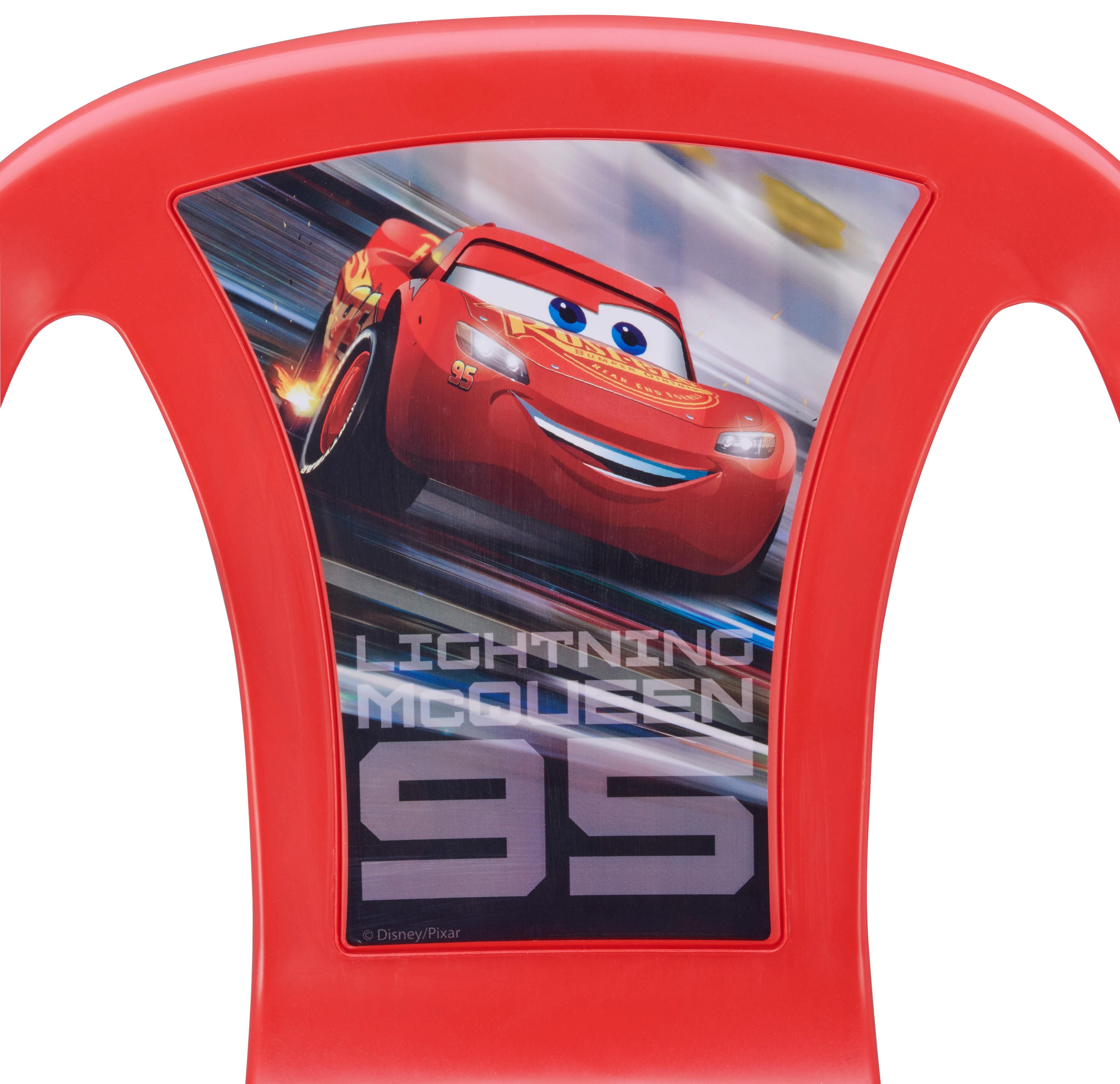Kinder-gartensessel Cars Sedia +tavolo Kunststoff Rot - Rot, MODERN, Kunststoff (36,5/40/52cm)