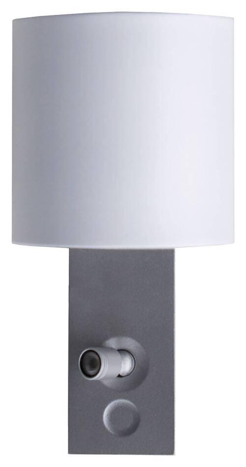 LED-Wandleuchte Kinkiet Rund Modern - Alufarben/Weiß, MODERN, Kunststoff (8/15/9,5cm)