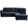 Ecksofa Gusto Blau S: 240x200 cm - Blau/Greige, Basics, Textil (240/200cm)