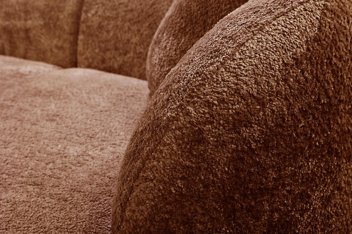 Ecksofa Flick Rostfarben/Schwarz, 143 cm - Rostfarben/Schwarz, Design, Textil (143/264cm) - MID.YOU