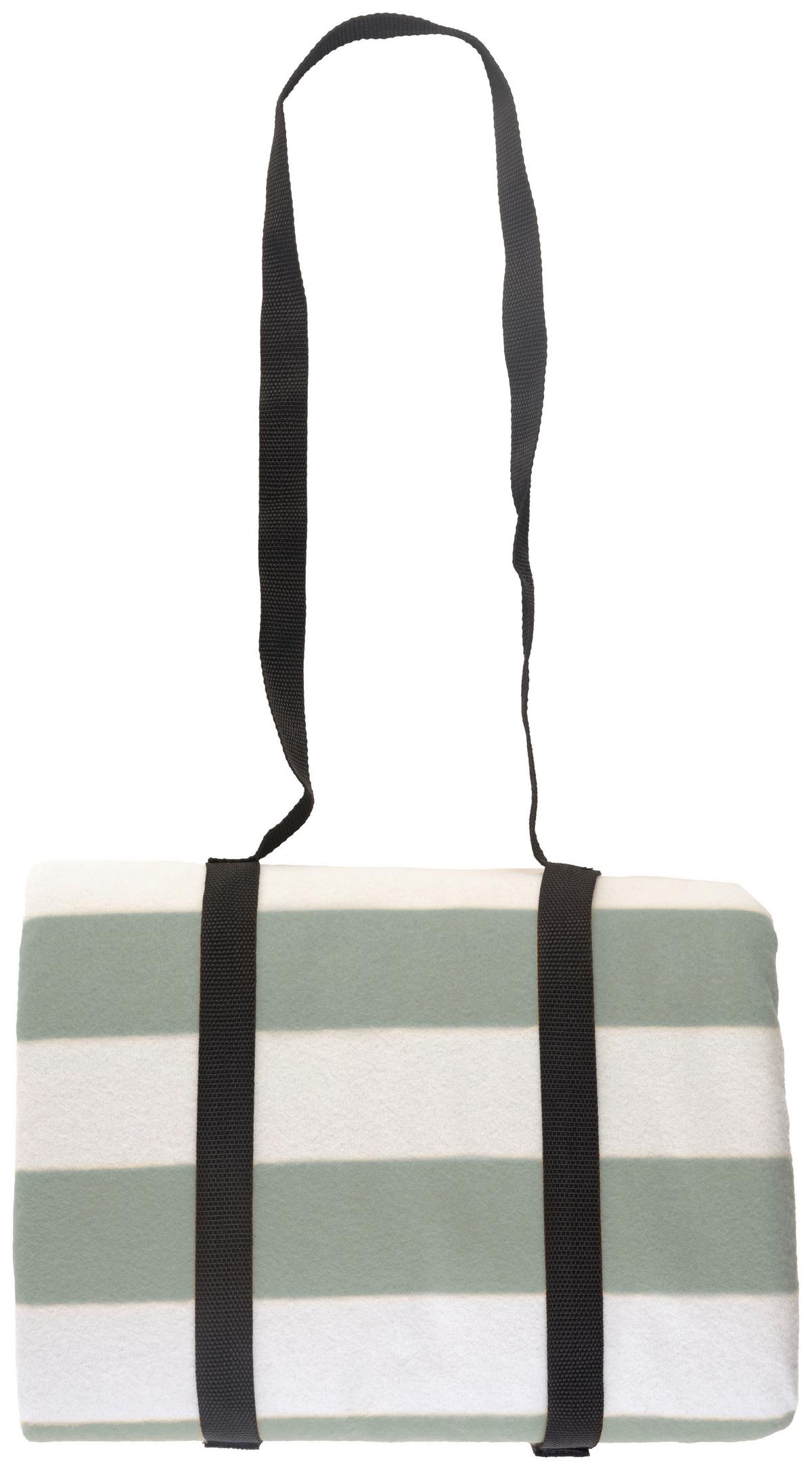 Picknickdecke Summer - Ecru/Grün, MODERN, Textil (200/200cm) - Luca Bessoni