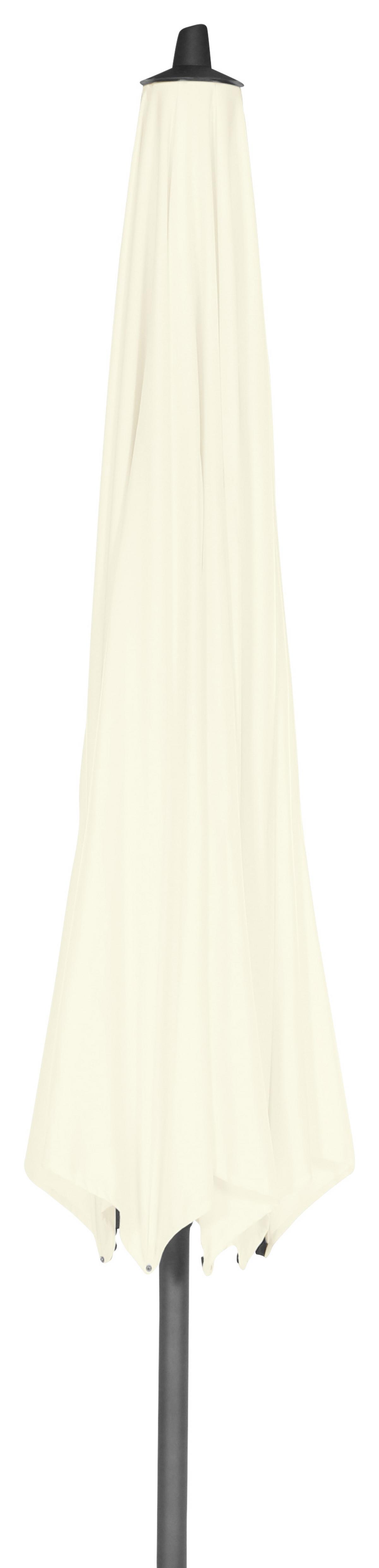 Sonnenschirm Ø 350 cm Anthrazit/Beige - Anthrazit/Beige, KONVENTIONELL, Textil/Metall (350/350cm) - Siena Garden