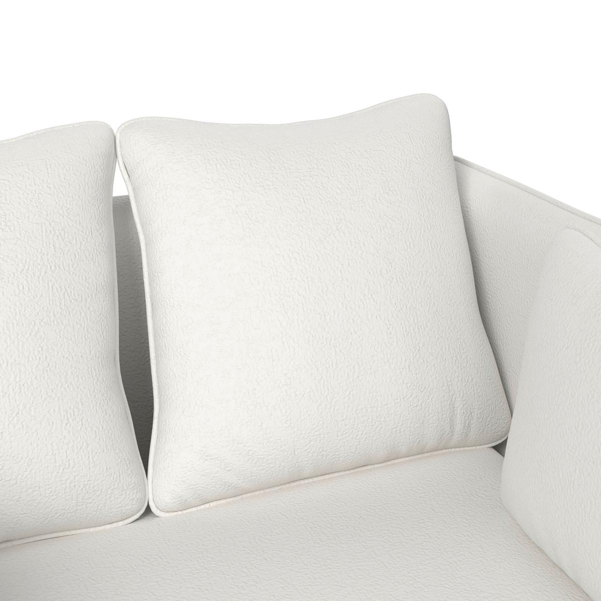 Relaxačné ležadlo SANDY, biela ženilka, max. 140 kg - čierna/biela, Modern, kov/drevo (120/74/160cm) - Bessagi Home