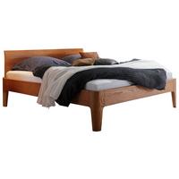 Bett Oak-line Eiche Massiv, 100x200 - Cognac, Design, Holz (100/200cm) - Hasena
