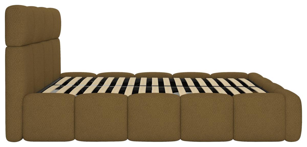 Polsterbett Cloudy Braun, Lf: 120x200 Cm - Braun, Trend, Holz/Holzwerkstoff (120/200cm) - Luca Bessoni