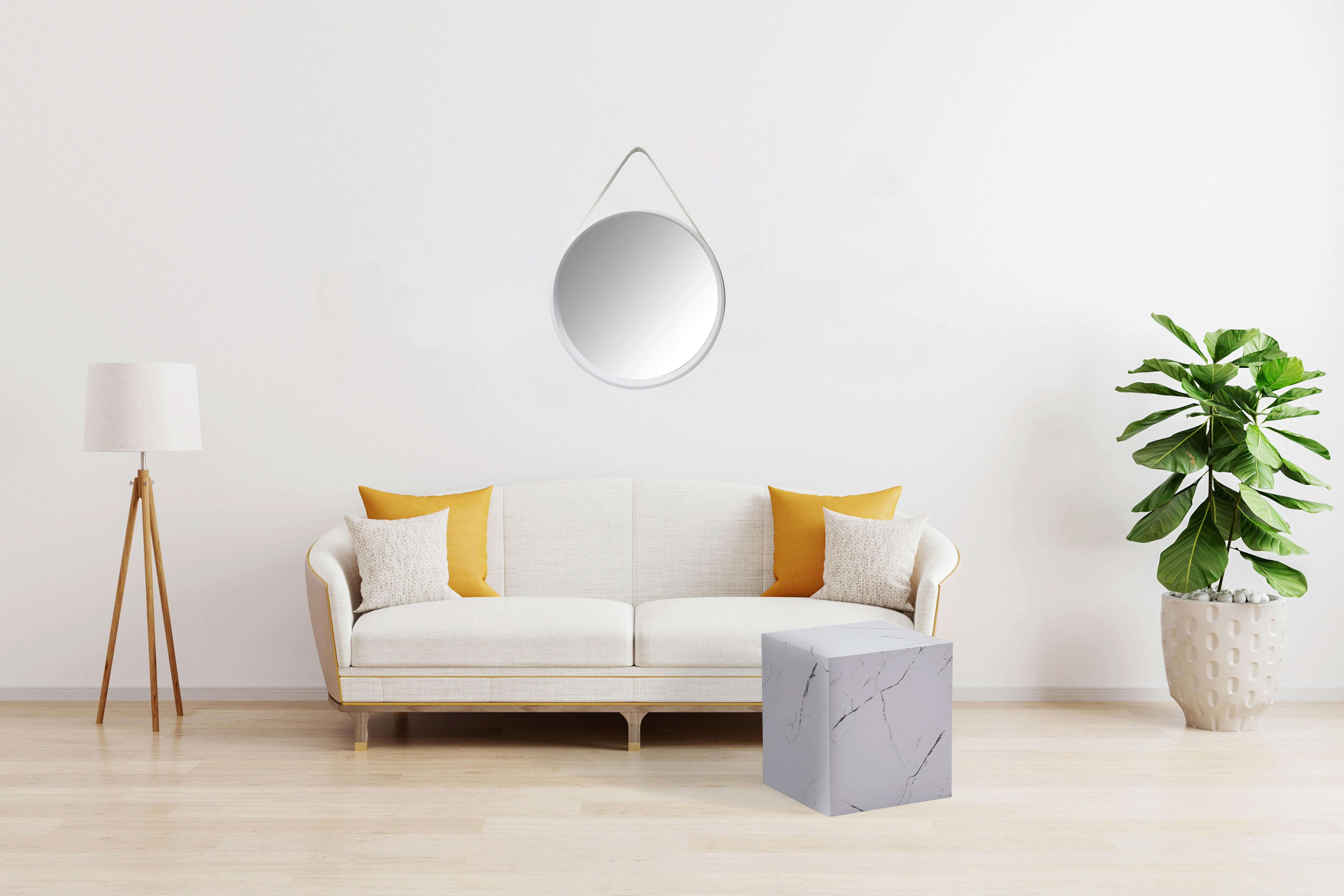 Beistelltisch Cuboid 225 Weiß B: 40 Cm - Weiß, Design, Holzwerkstoff (40/40/45,5cm) - Kayoom