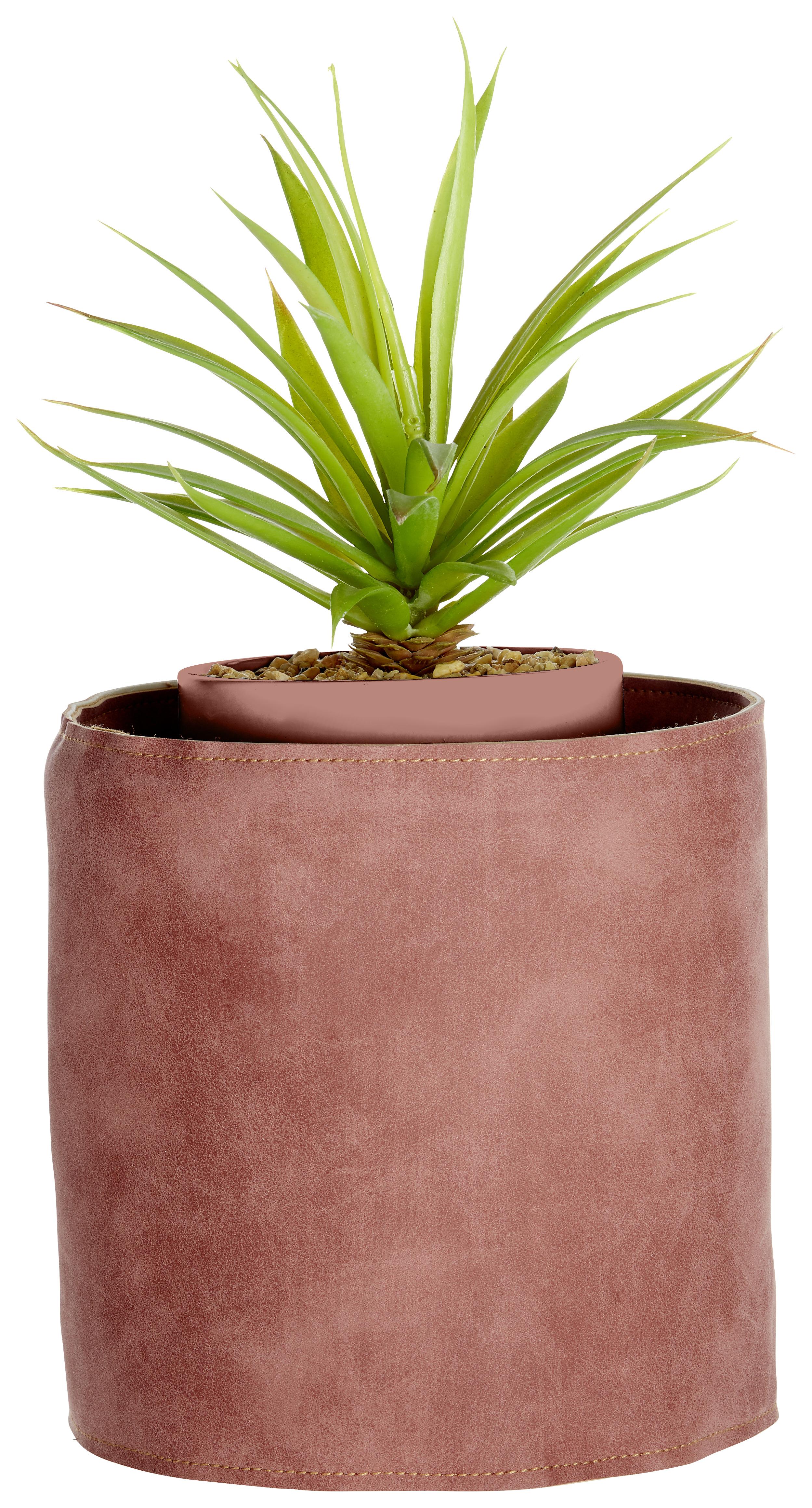 Obal Na Kvetináč Mette - L - staroružová, textil/plast (15,5/16cm) - Modern Living