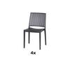Stapelstuhl T20100 - Anthrazit, Basics, Kunststoff (57/80/56cm) - Siena Garden