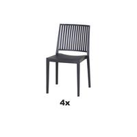Stapelstuhl T20100 - Anthrazit, Basics, Kunststoff (57/80/56cm) - Siena Garden