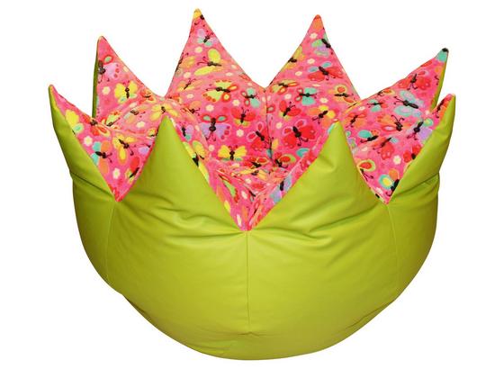 Sedací Pytel Tulip - růžová/zelená, textil (70/90/70cm) Sedací Pytel Tulip - růžová/zelená, textil (70/90/70cm)