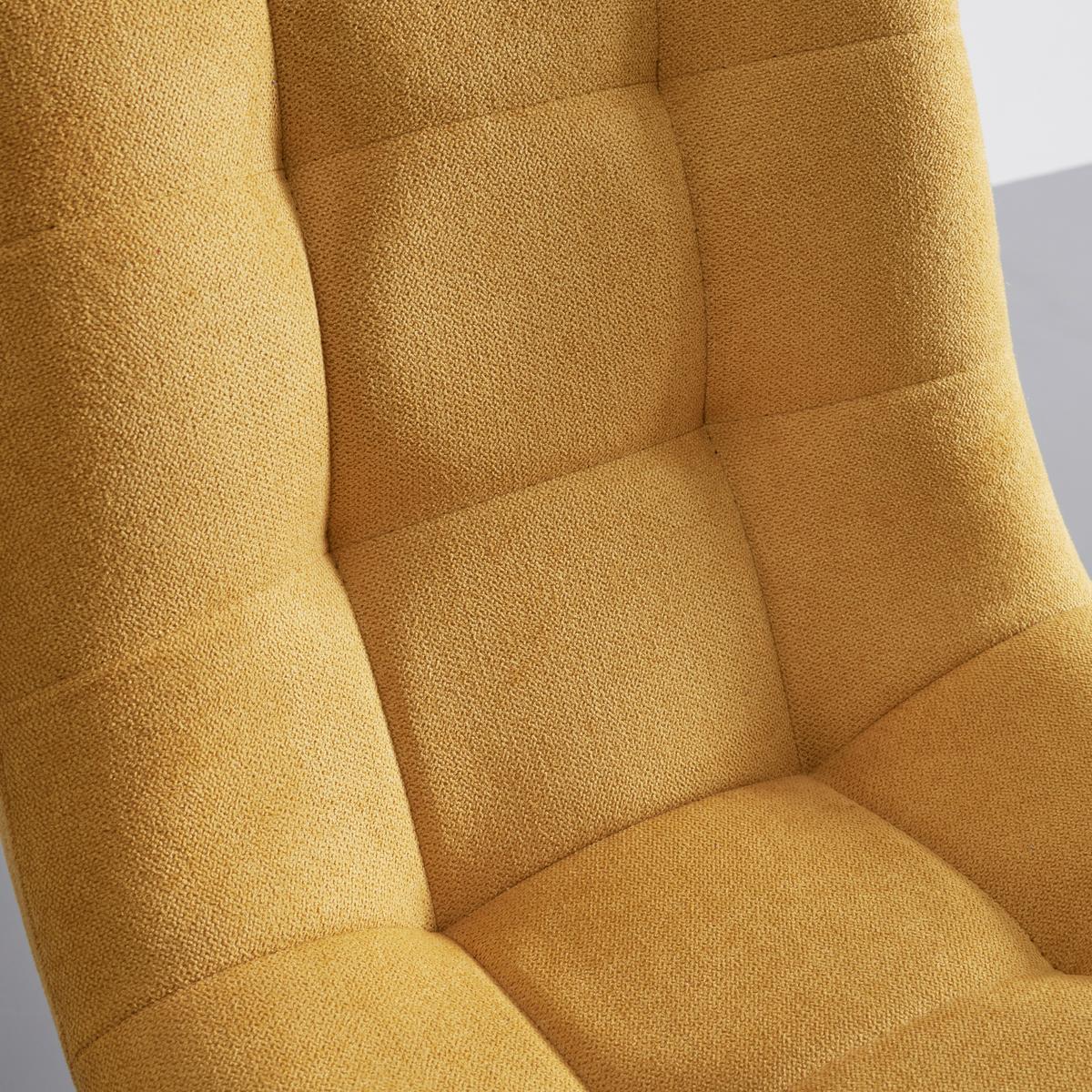 Sada barových židlí LUKA žlutá 2 ks - černá/žlutá, Moderní, kov/dřevo (42,5/100/49cm) - P & B