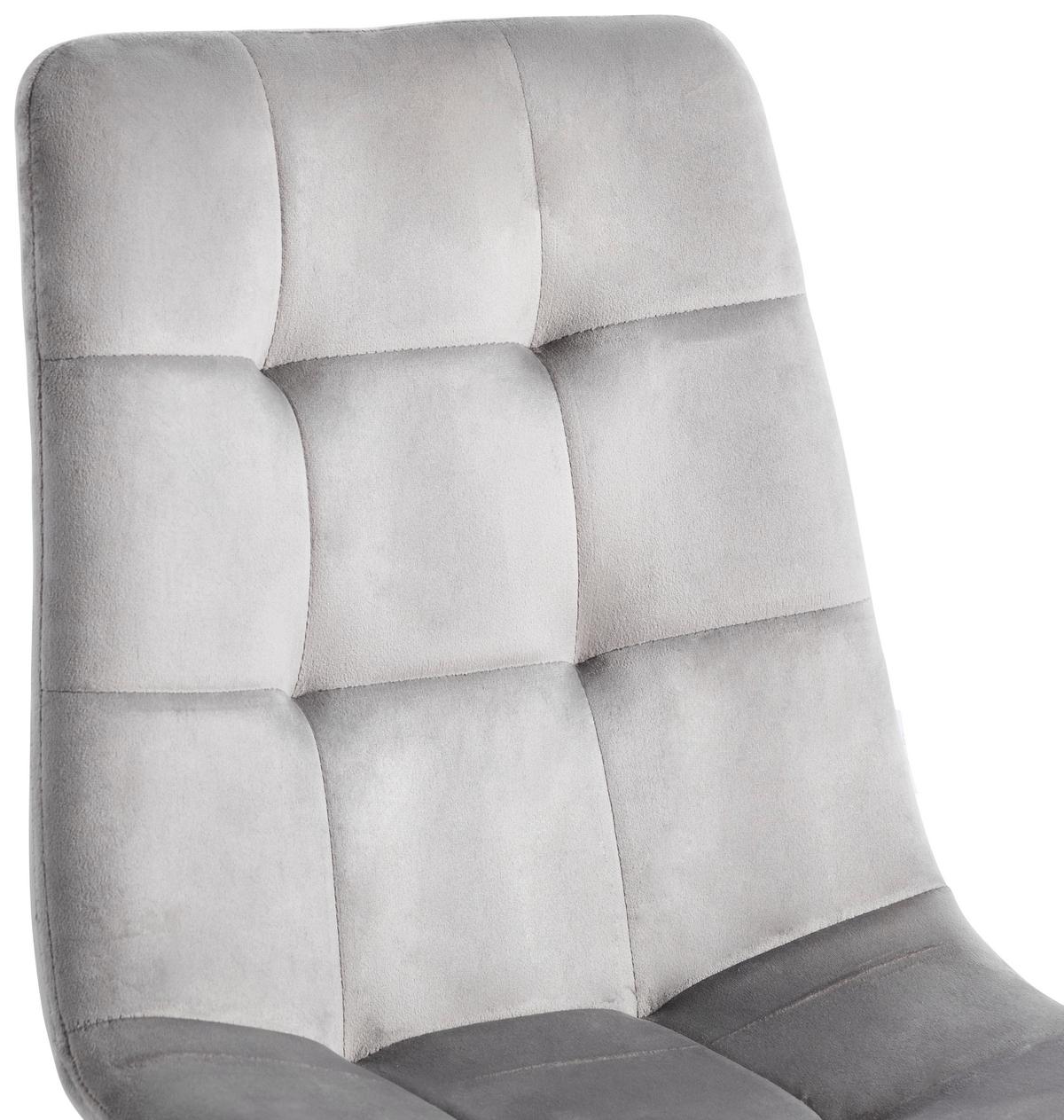 Stuhl Sit Hellgrau Sit - Grau, MODERN, Textil/Metall (44/87/54cm) - P & B