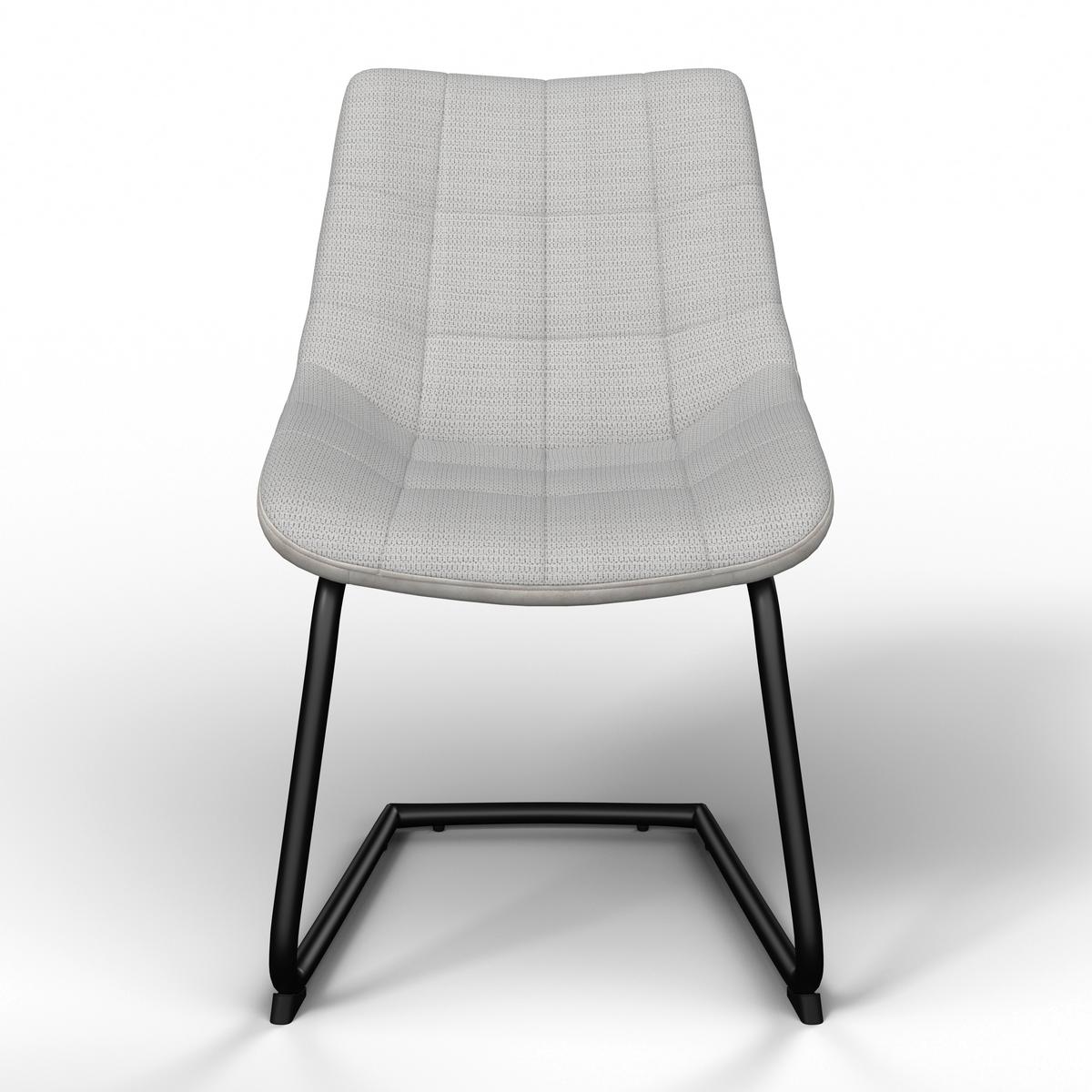Židle MARILEA béžová - černá/krémová, Moderní, kov/dřevo (53/86/61cm) - Bessagi Home