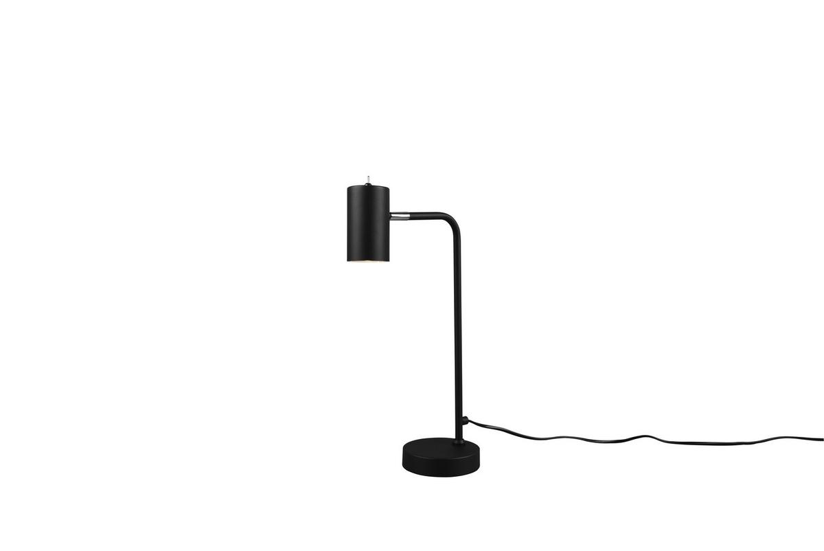 Tischlampe Marley Schwarz mit Kippschalter - Schwarz, Basics, Metall (45/12/25cm) - Trio Leuchten