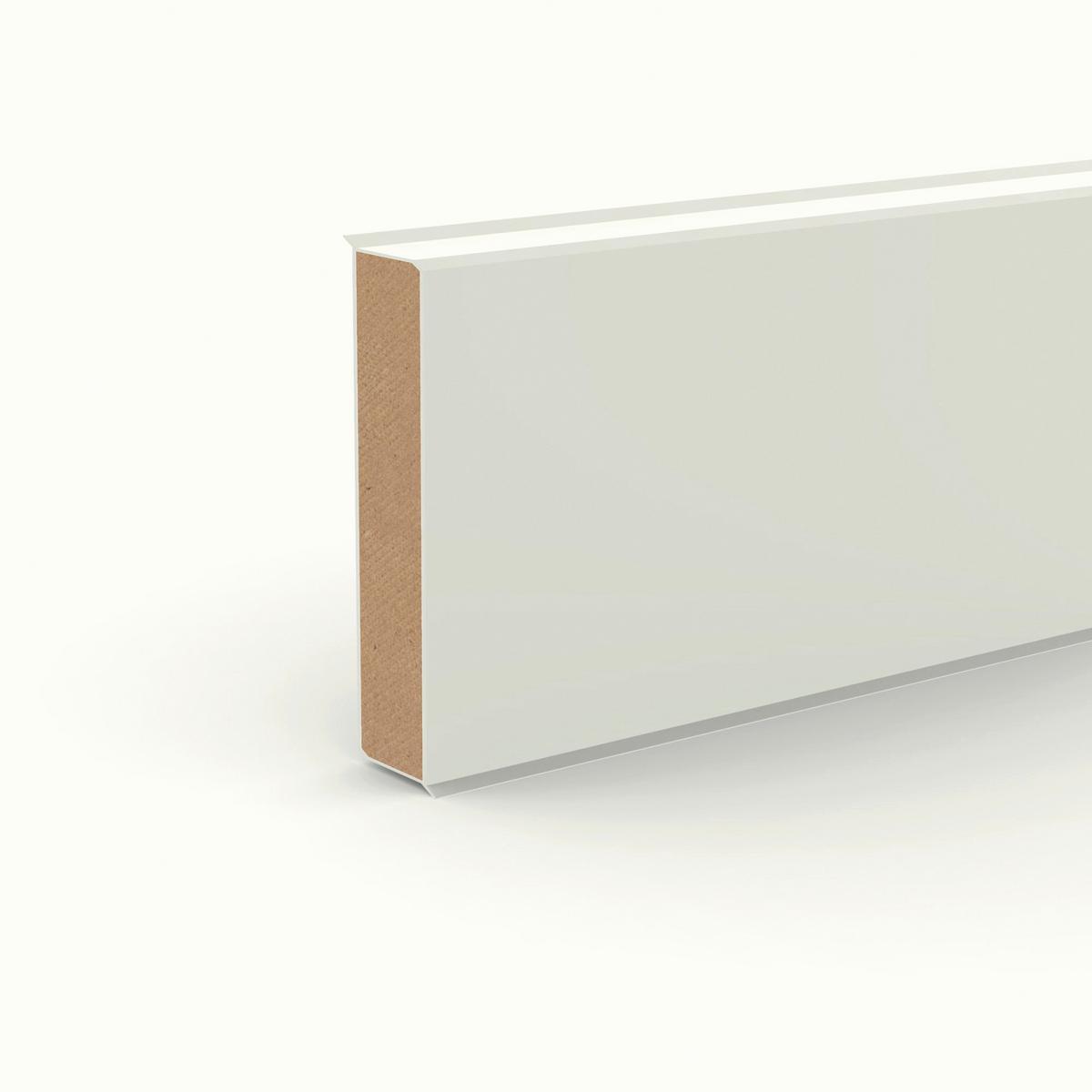 Sockelleiste Doellken Cubu60 Sardegna - Weiß, Basics, Holzwerkstoff (250/1.3/6cm)