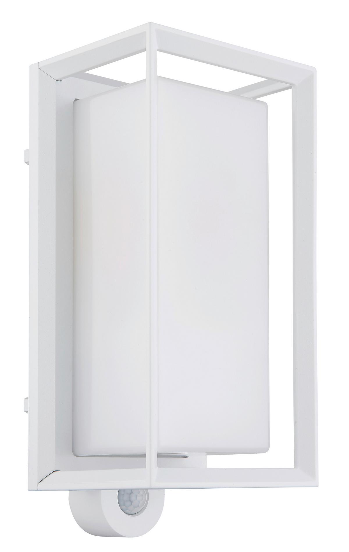 Außenleuchte 31982ws Sensor - Weiß, KONVENTIONELL, Kunststoff/Metall (13/12,2/28cm) - Globo