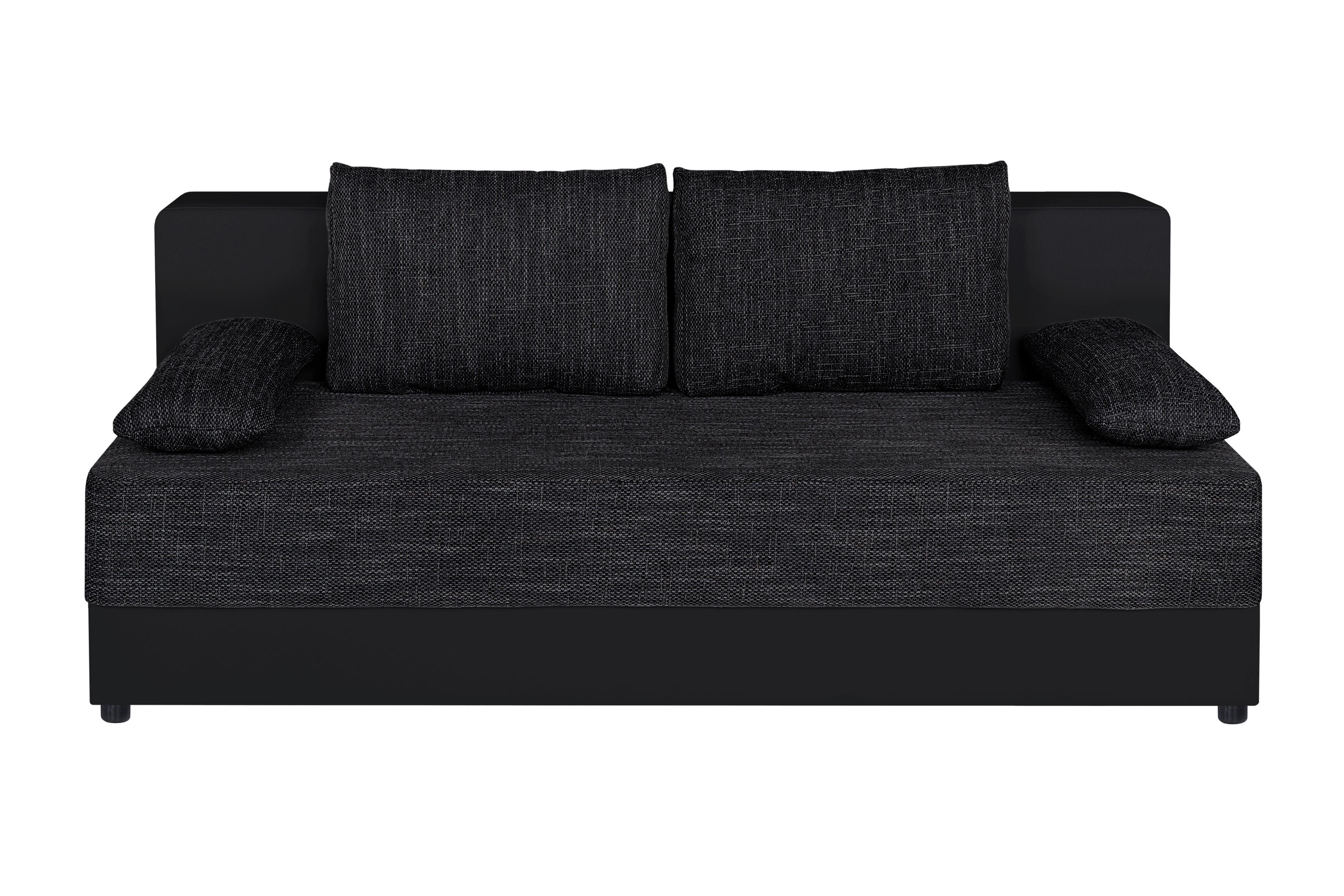 Schlafsofa Lucy Schwarz B: 200 Cm
