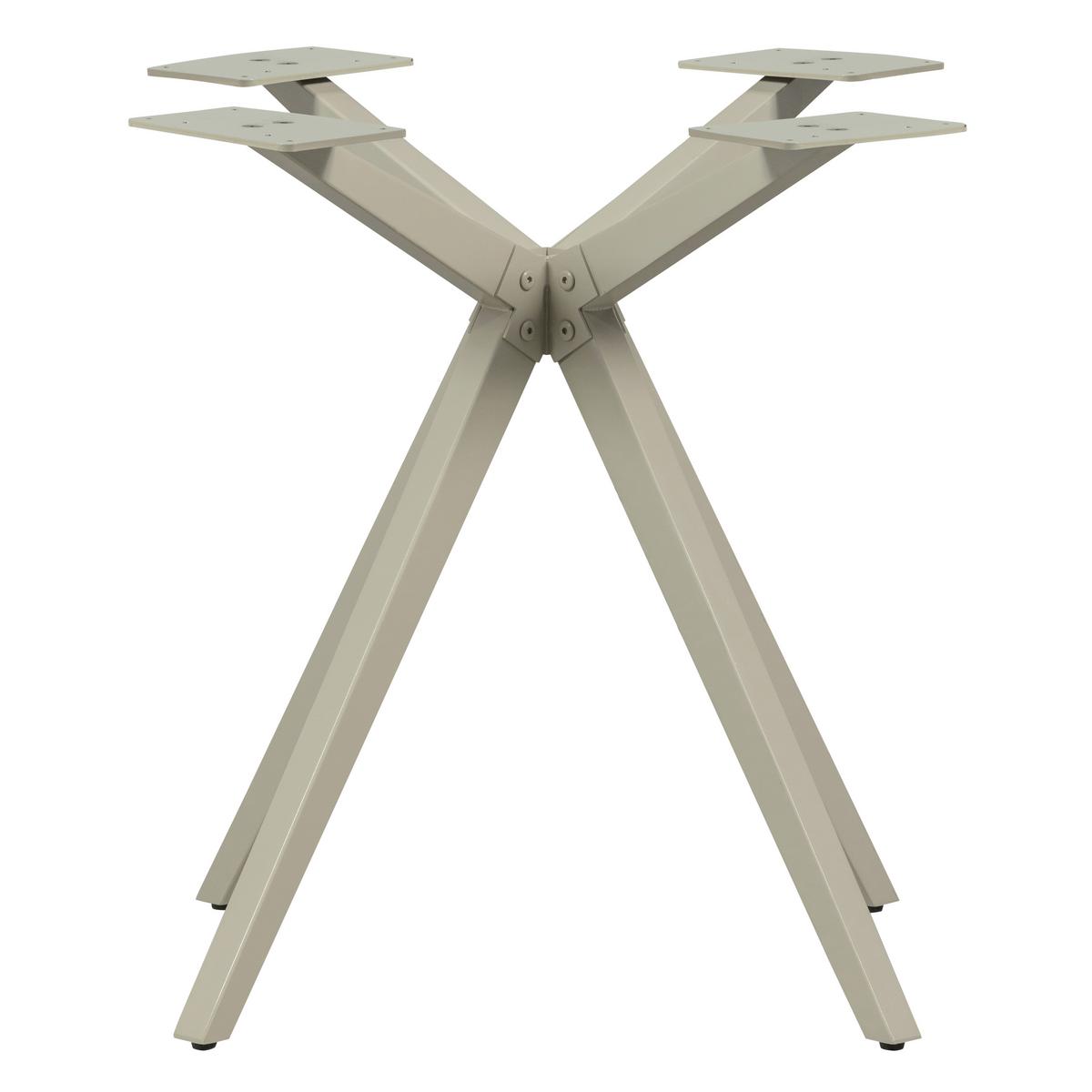 TISCHGESTELL Tablo Grau B: 80cm - Grau, MODERN, Metall (80/72/80cm) - Livetastic
