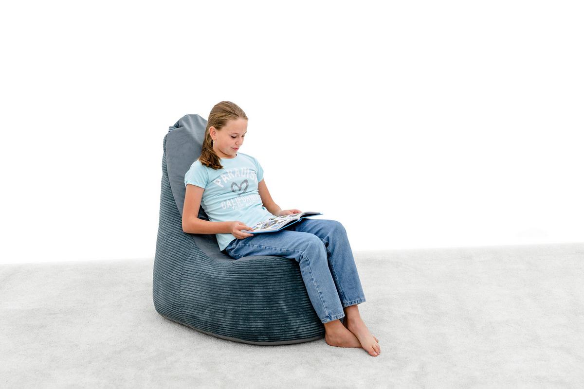 Sitzsack Golden Dream Grau Indoor - Grau, Basics, Textil (45/110/90cm) - Ondega