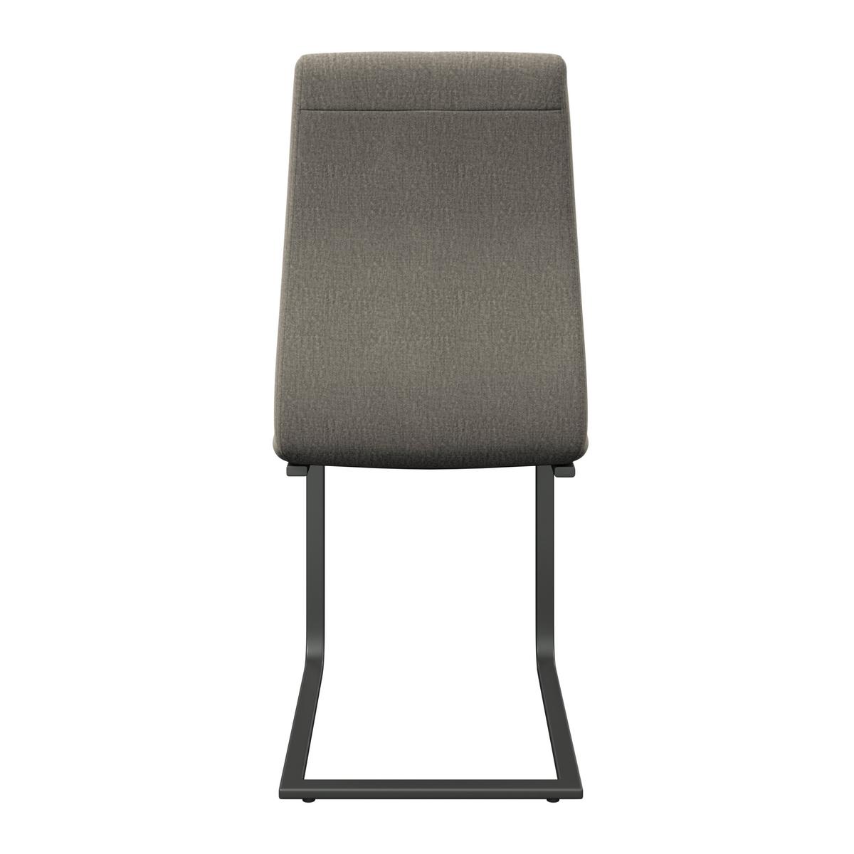 Schwingstuhl Tristan Webstoff beige, B: 41cm - Beige/Schwarz, MODERN, Holz/Textil (41/102/58cm) - James Wood
