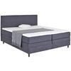 Boxspringbett Kleopatra - Anthrazit, KONVENTIONELL, Holz/Holzwerkstoff (180/200cm) - Ondega