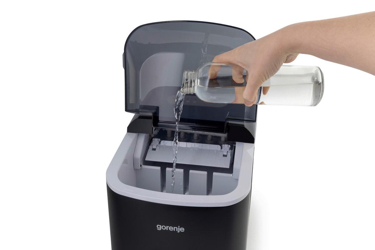 EISWÜRFELMASCHINE 120W - Schwarz, Basics, Kunststoff/Metall (32,3/36,3/24,8cm) - Gorenje