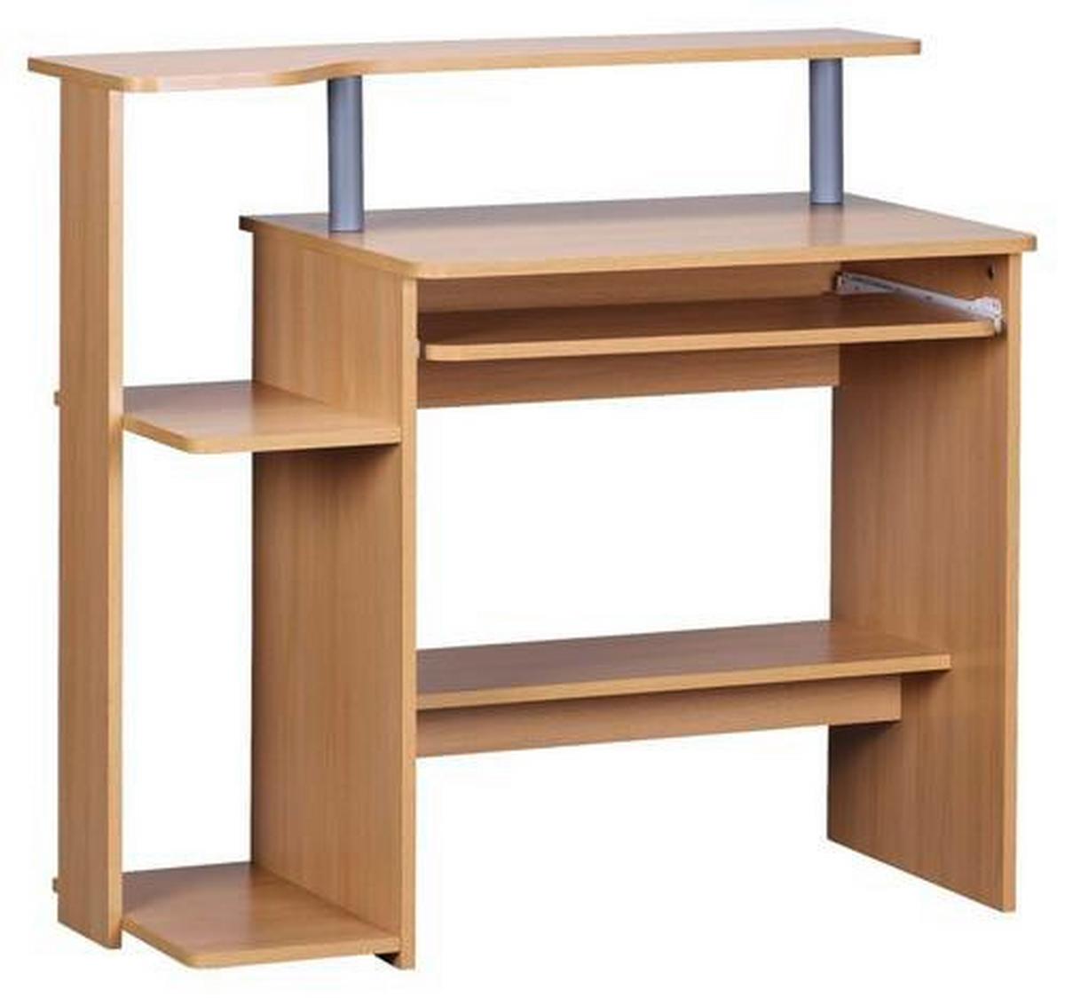 Písací stôl dekor buk - farba buka, Konventionell, kompozitné drevo (48/94/90cm) - MID.YOU