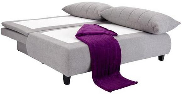 Boxspringsofa mit Schlaffunkt. und Bettkasten Marino Grau - Dunkelgrau/Schwarz, MODERN, Textil (208/102/96cm) - Luca Bessoni